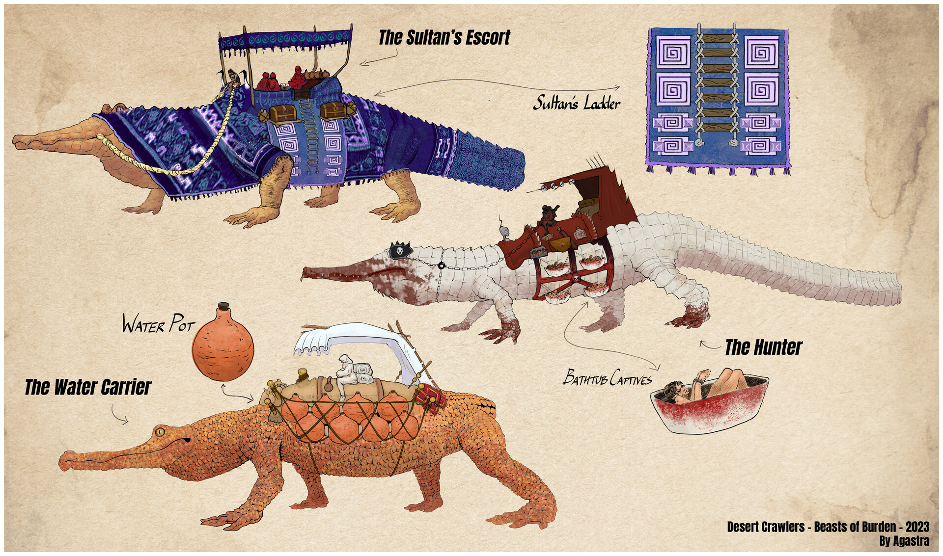ArtStation - Desert Crawlers - Beast of Burden