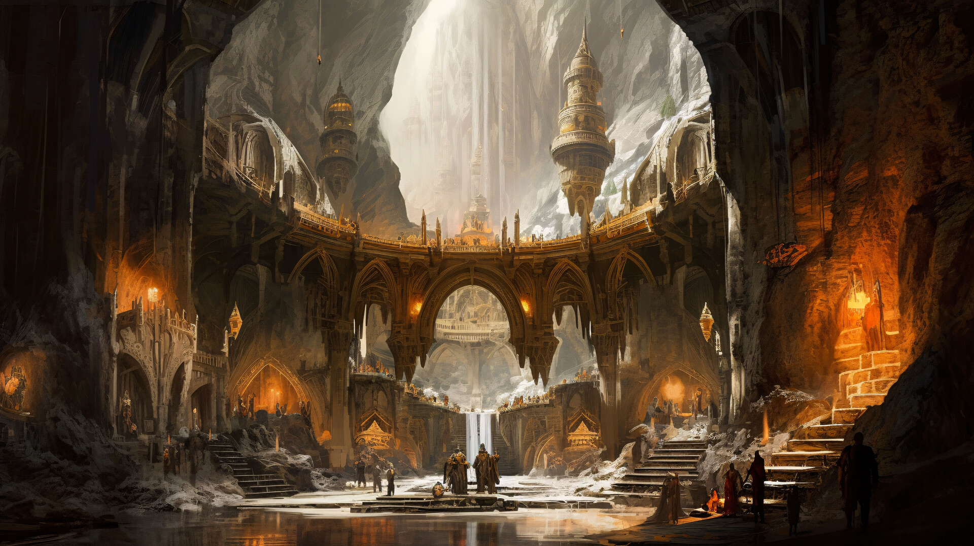 Dwarven environment concept art
