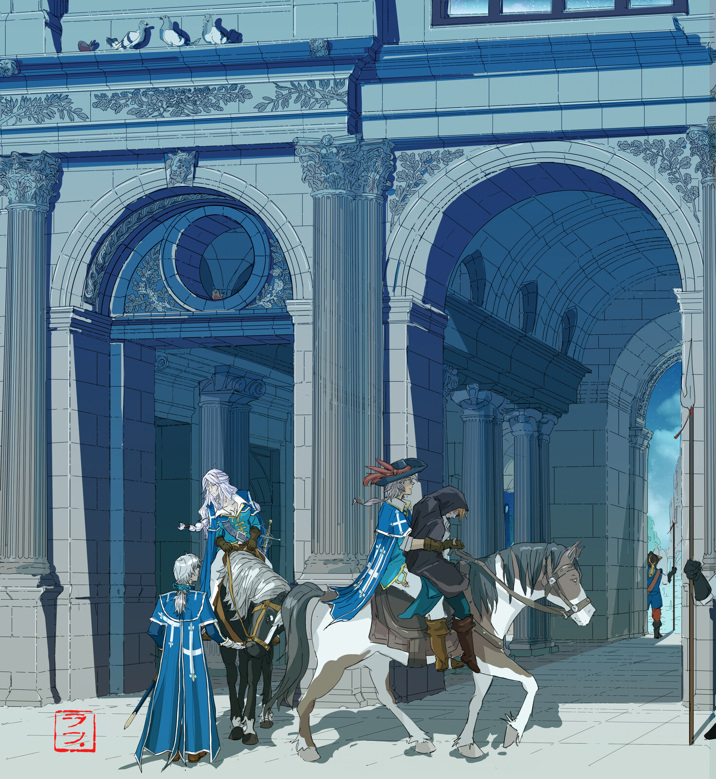 Webcomics "Les 3 mousquetaires de la Rose"
Case. 