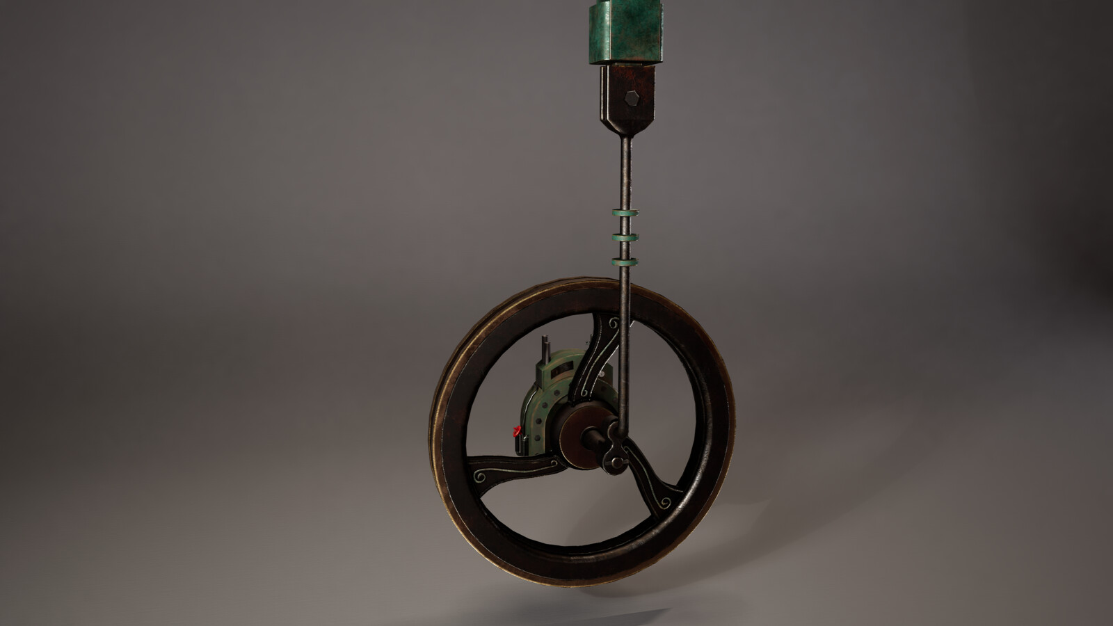 Piston wheel - concept to final including animation and rigging