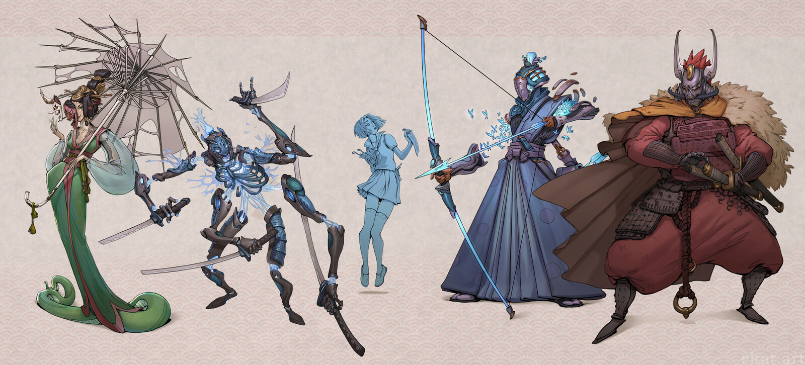 This is a set of characters for the Personal Project Nacked eye