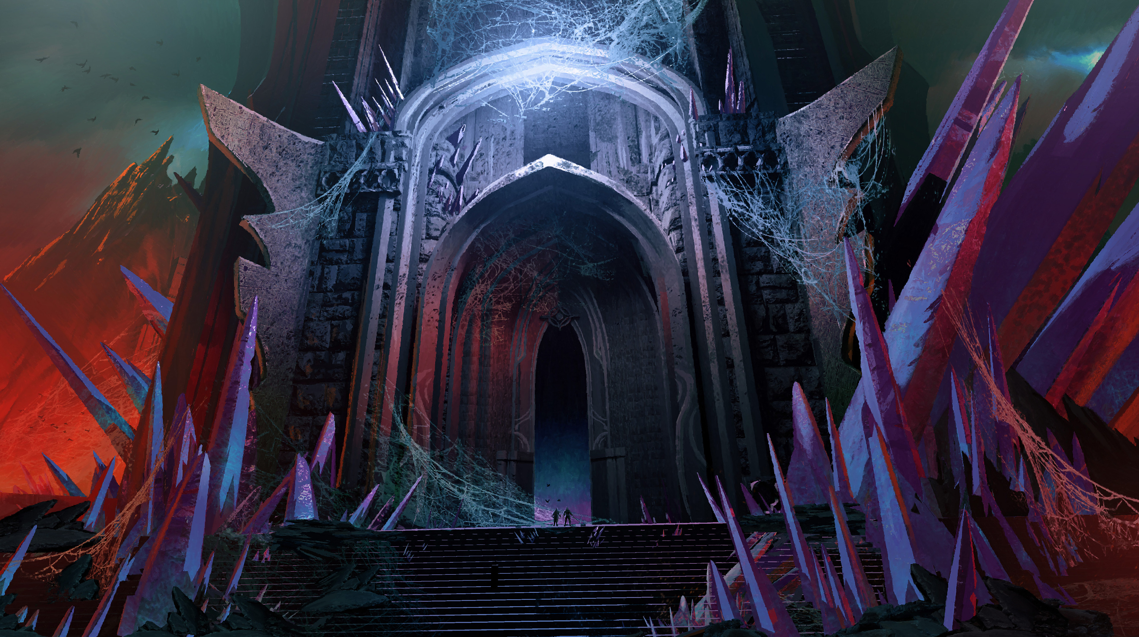 Concept art for the entrance 