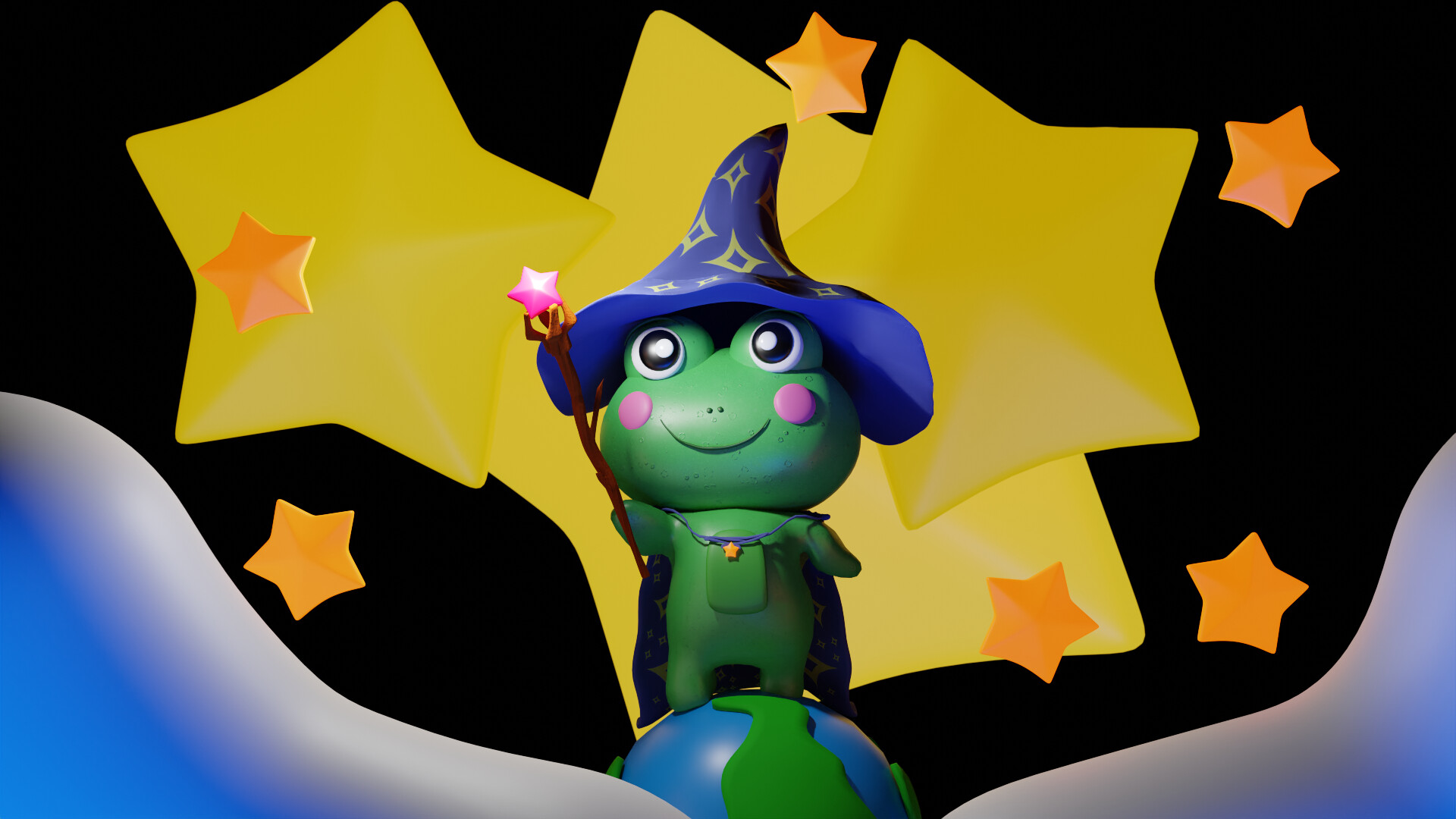 ArtStation - Froggie the Frog Wizard