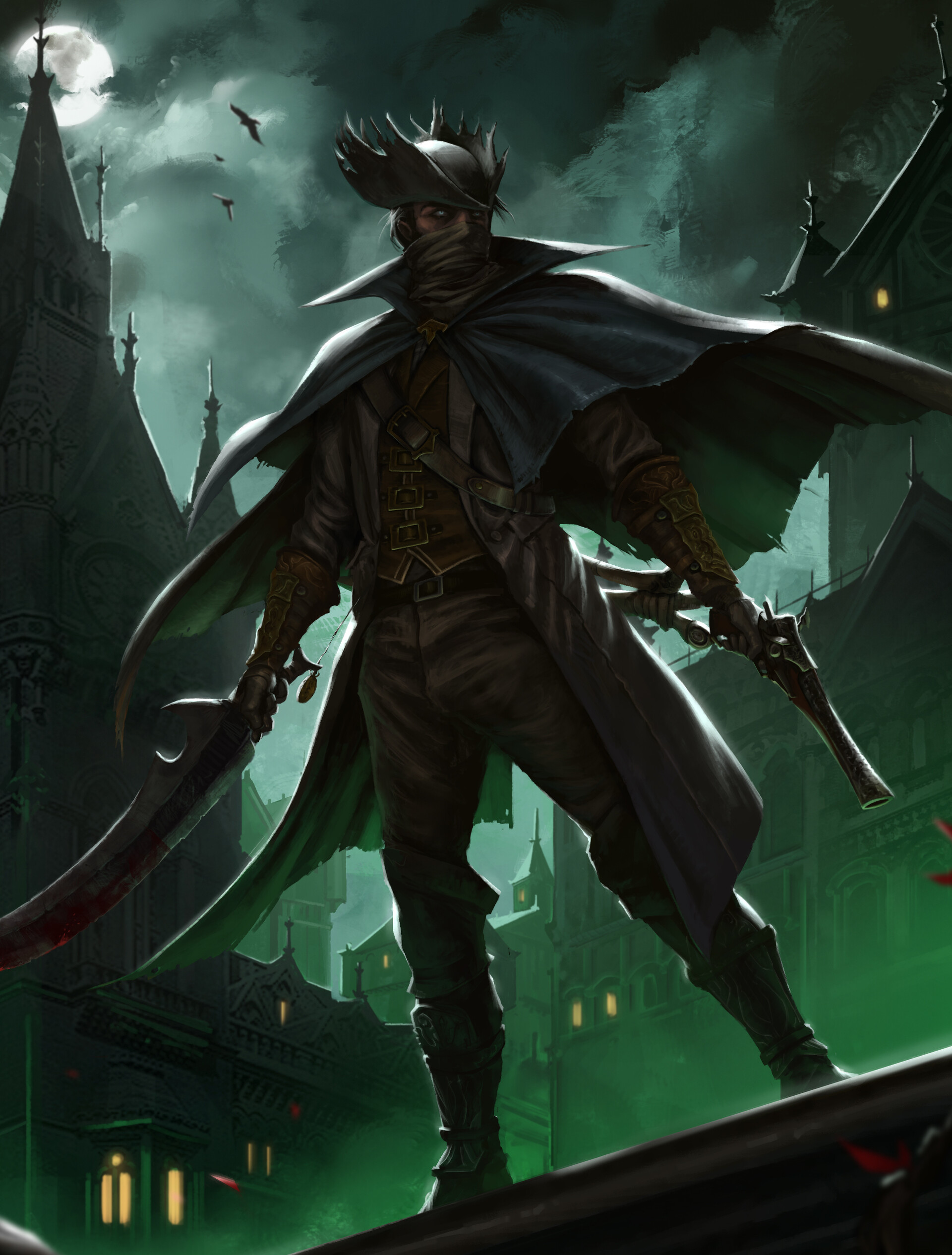 Bloodborne hunter deals art