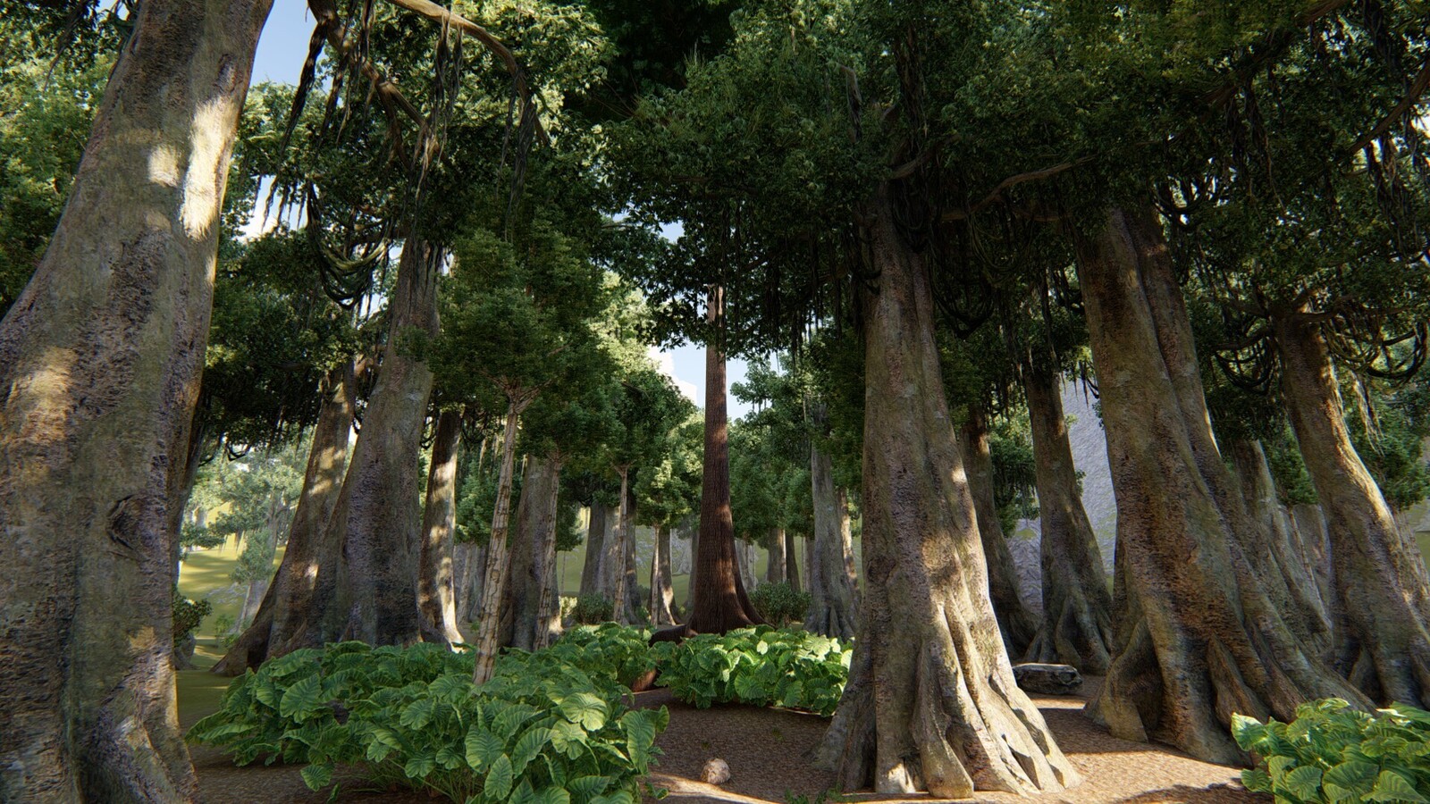 Forest environment created within Lumion.