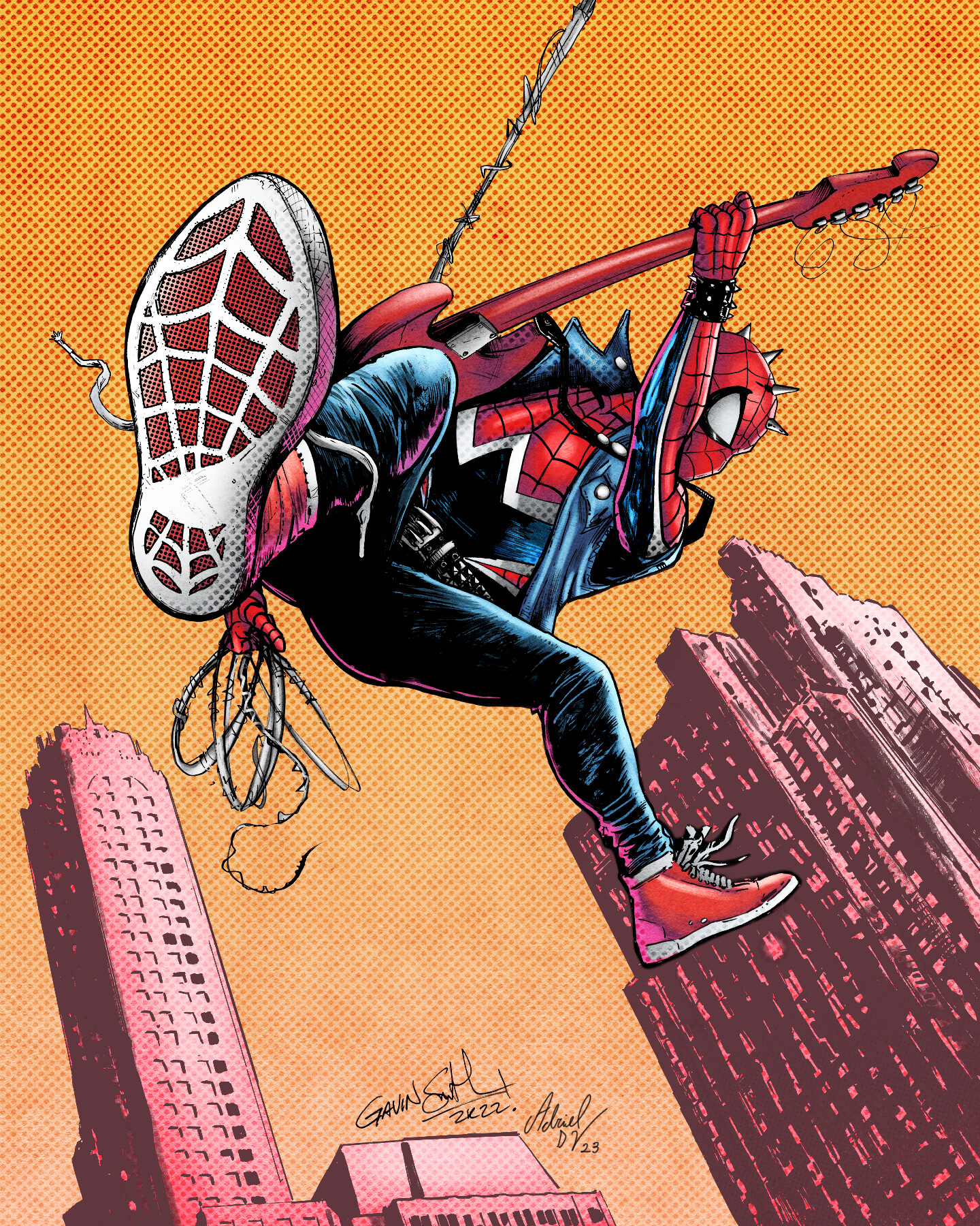 ArtStation - Spider-Punk COLORS sample