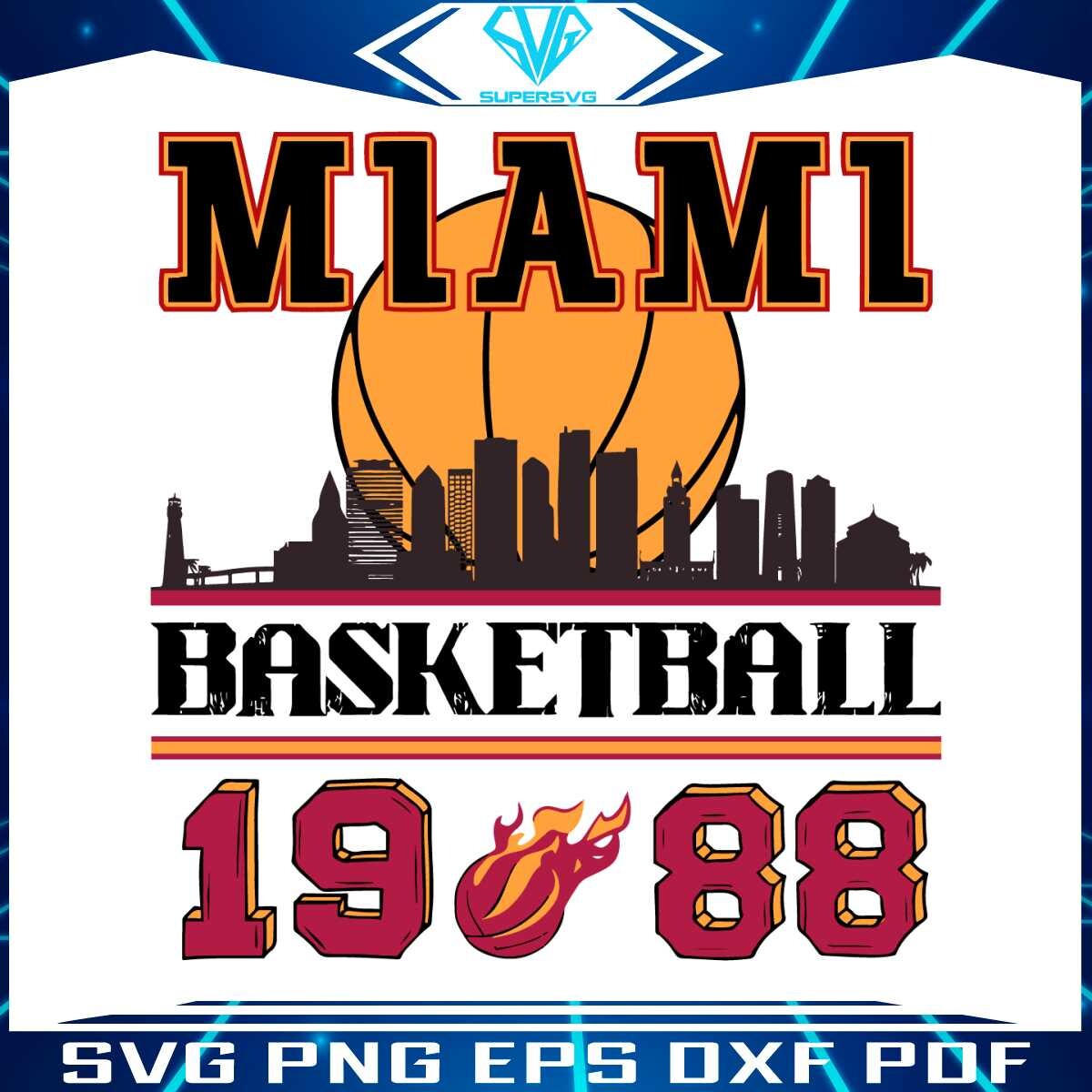 Miami Heat NBA Basketball Team SVG Graphic Design Files
