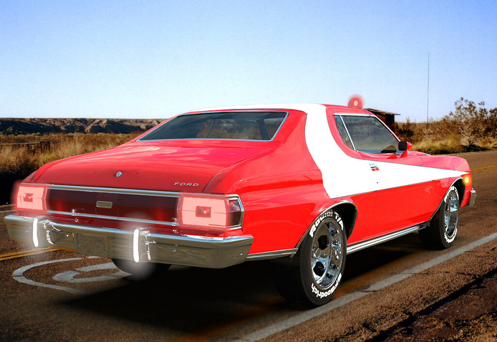 ArtStation - Ford Gran Torino 1976 Starsky and Hutch