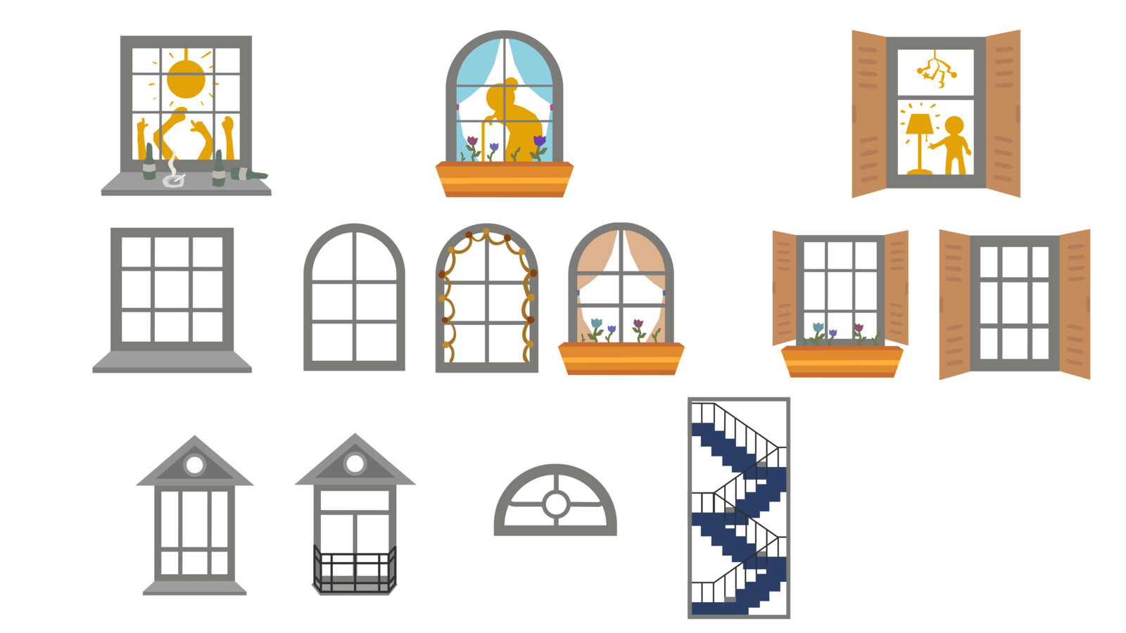 window illustrations