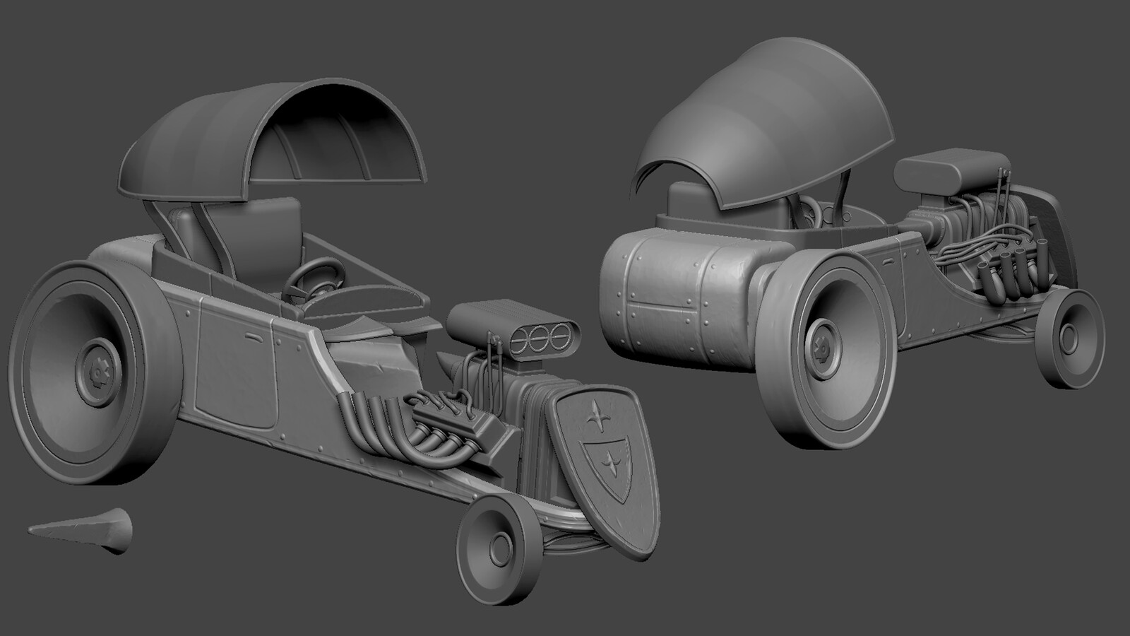 Hot Rod Zbrush sculpt