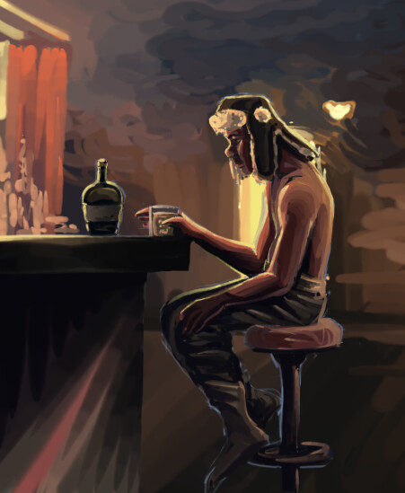 This last piece has been studied off the work "Loneliness" by Francesco Corvino.