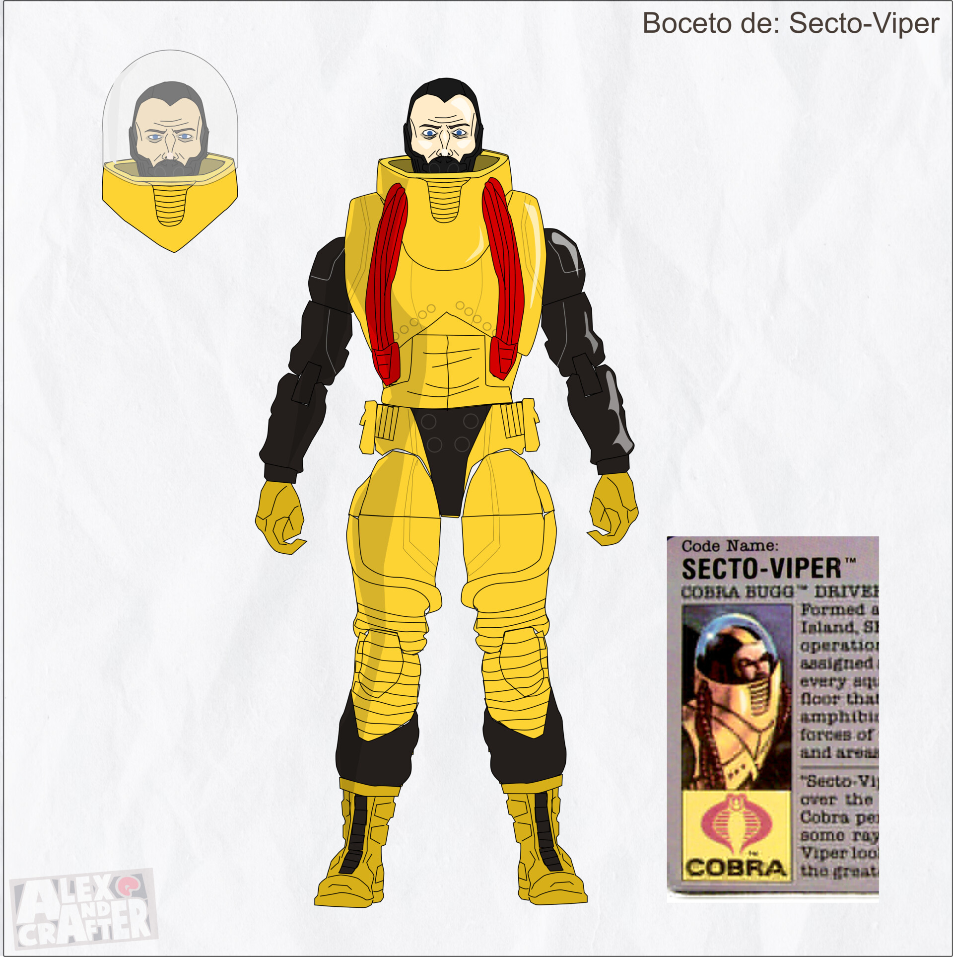 ArtStation Concept GI Joe Classified Series Secto Viper