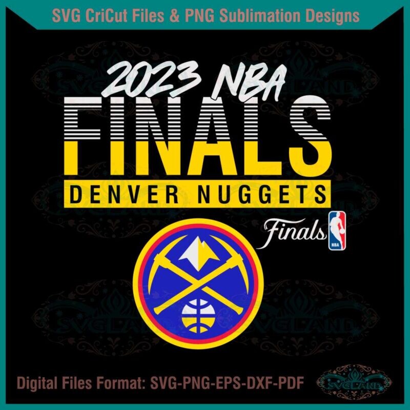 Funny Denver Nuggets Basketball Mascot 2023 NBA Final SVG