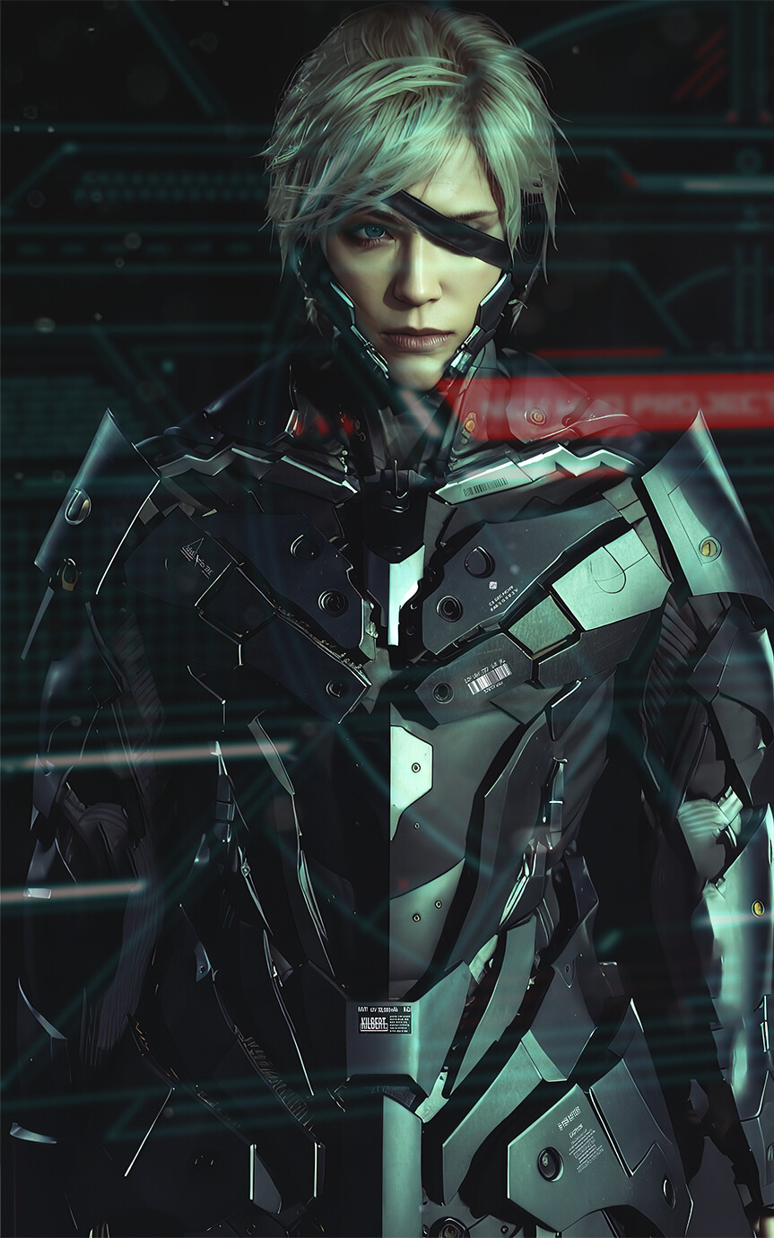 ArtStation - Metal Gear Rising_Raiden_study