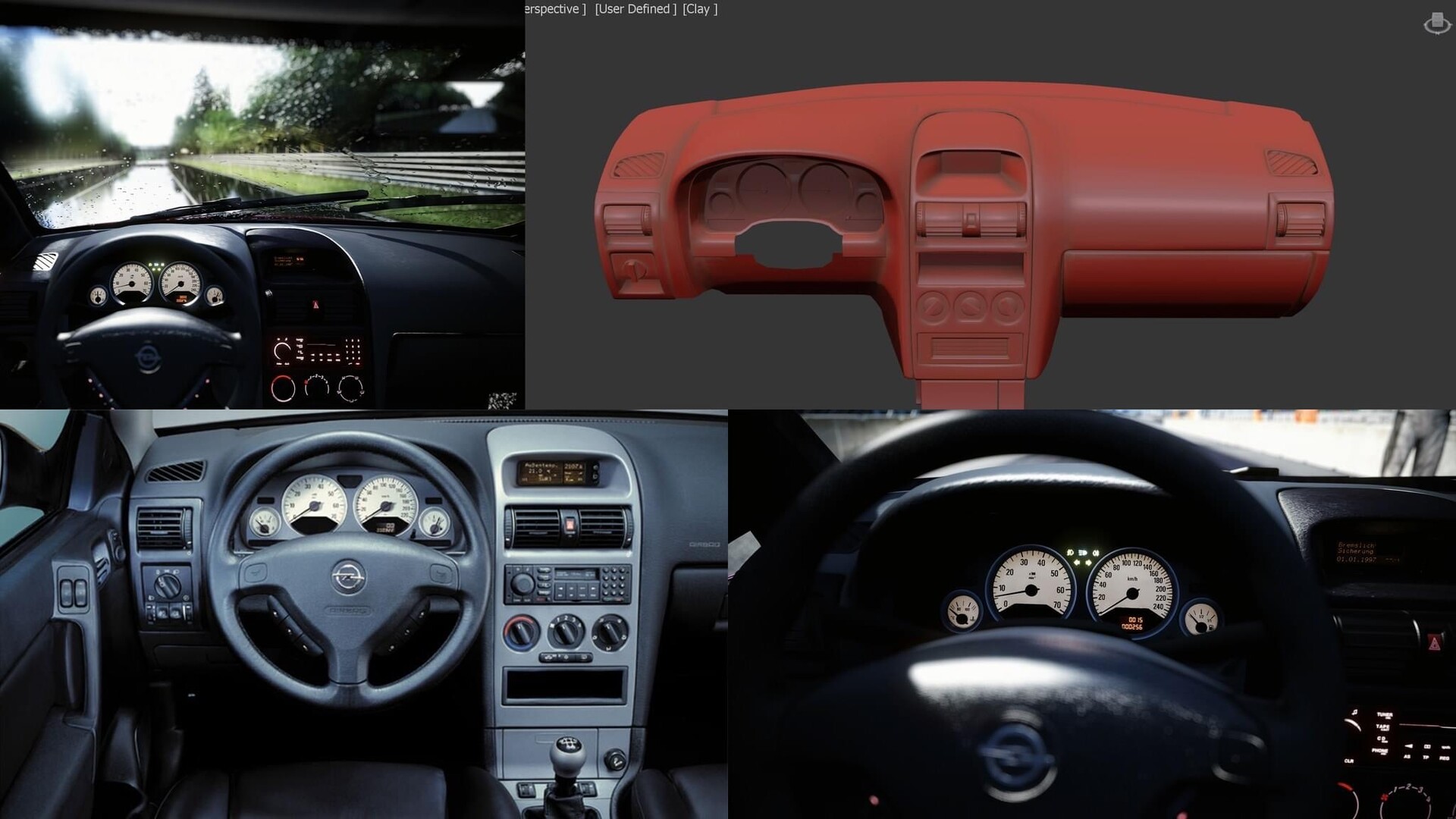 Tamas Kiss 3D Car interior dash modeling for Assetto Corsa