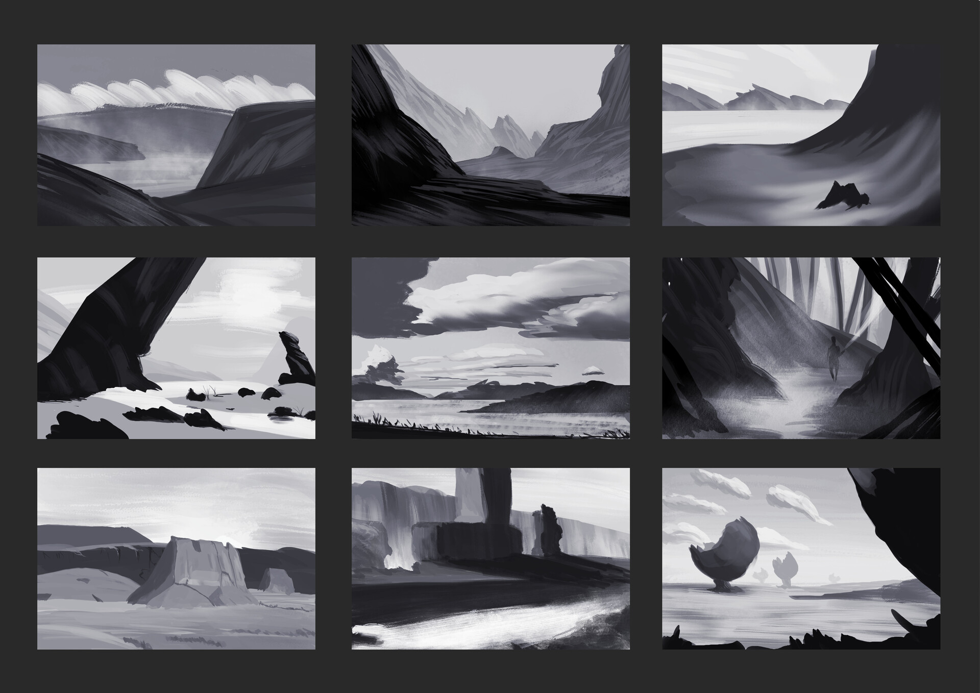 ArtStation - Random Compositions Studies