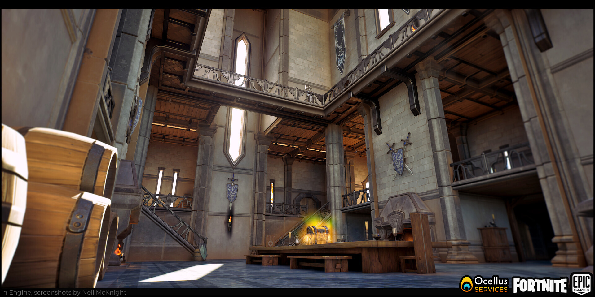 Ocellus - SERVICES - Fortnite - Citadel (Interior): Throne and Diner Rooms