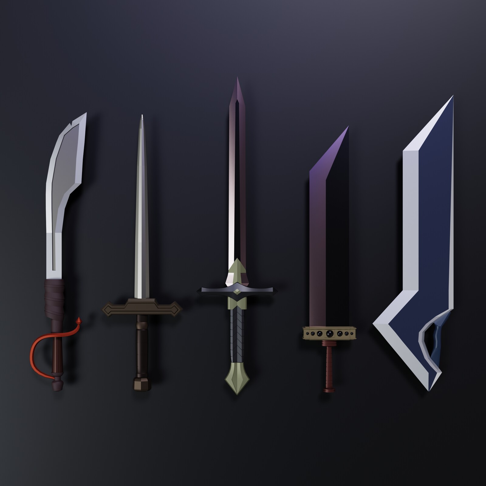 Low Poly Swords