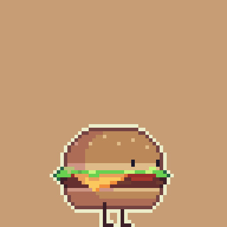 Burger pixel animation