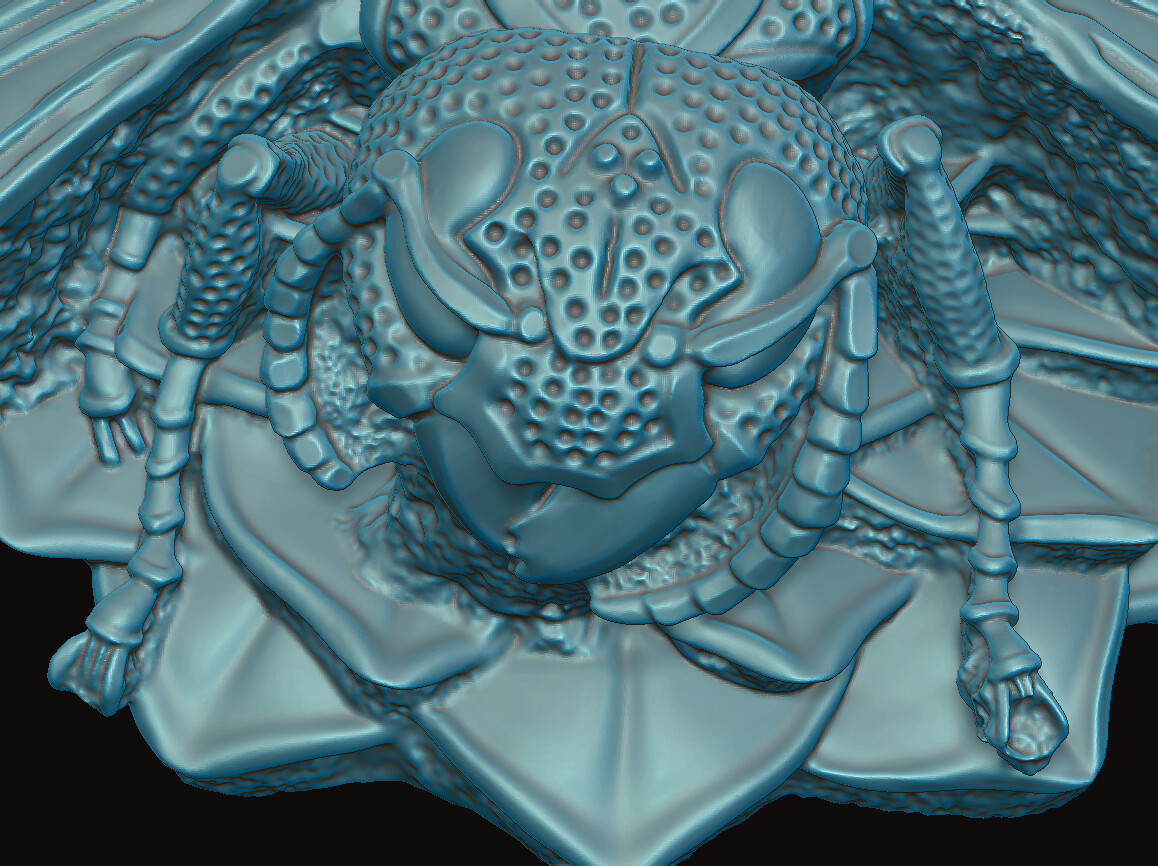ZBrush render of the brooch model