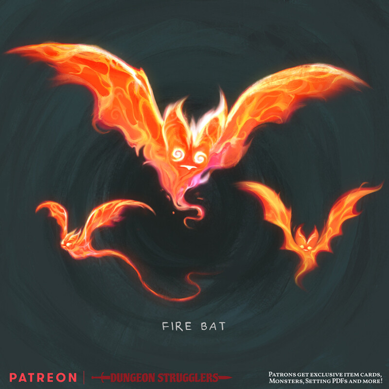 ArtStation Fire Bat