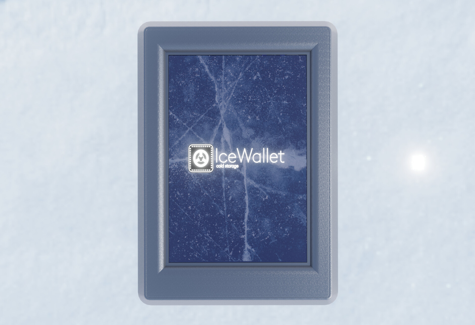 ArtStation - Ice Wallet - Crypto Cold Storage Device Product Renders