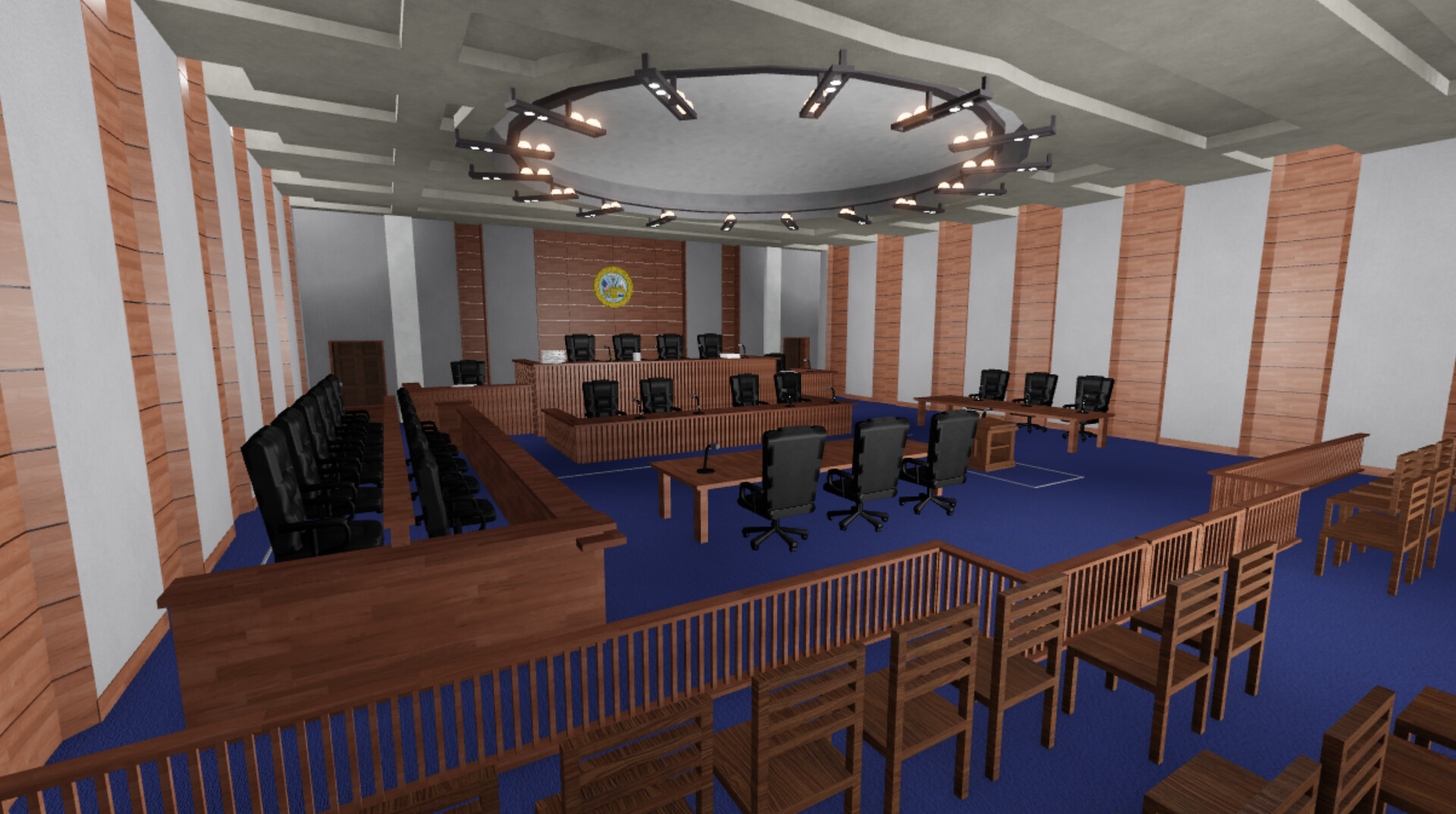 ArtStation Roblox Build Courtroom