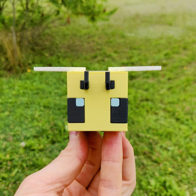 ArtStation - Cute Minecraft Bee 3D printed & hand painted gaming