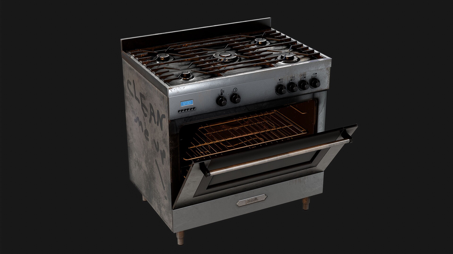ArtStation Gas Stove Game ready props