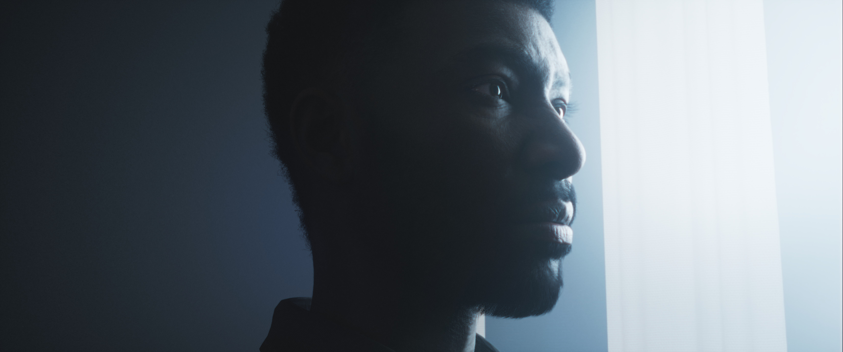 Dark skin tones react better to very diffused lighting setups, which combined with the rich specularity of the skin is enough to shape the characters. Bradford Young uses this technique all the time.
