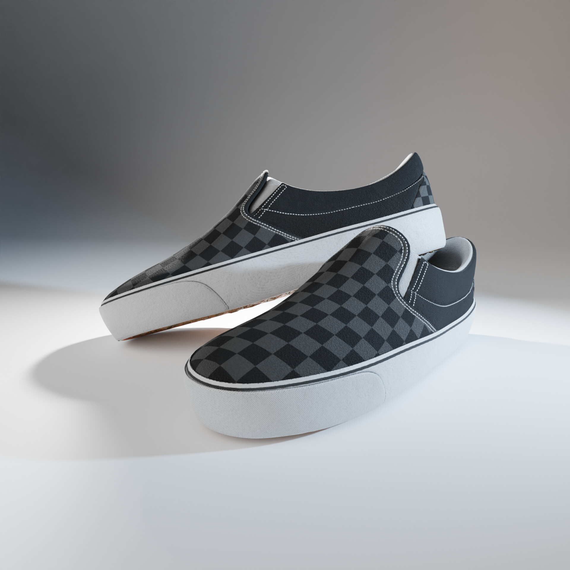 ArtStation - Sneaker Checker Shoes 3D