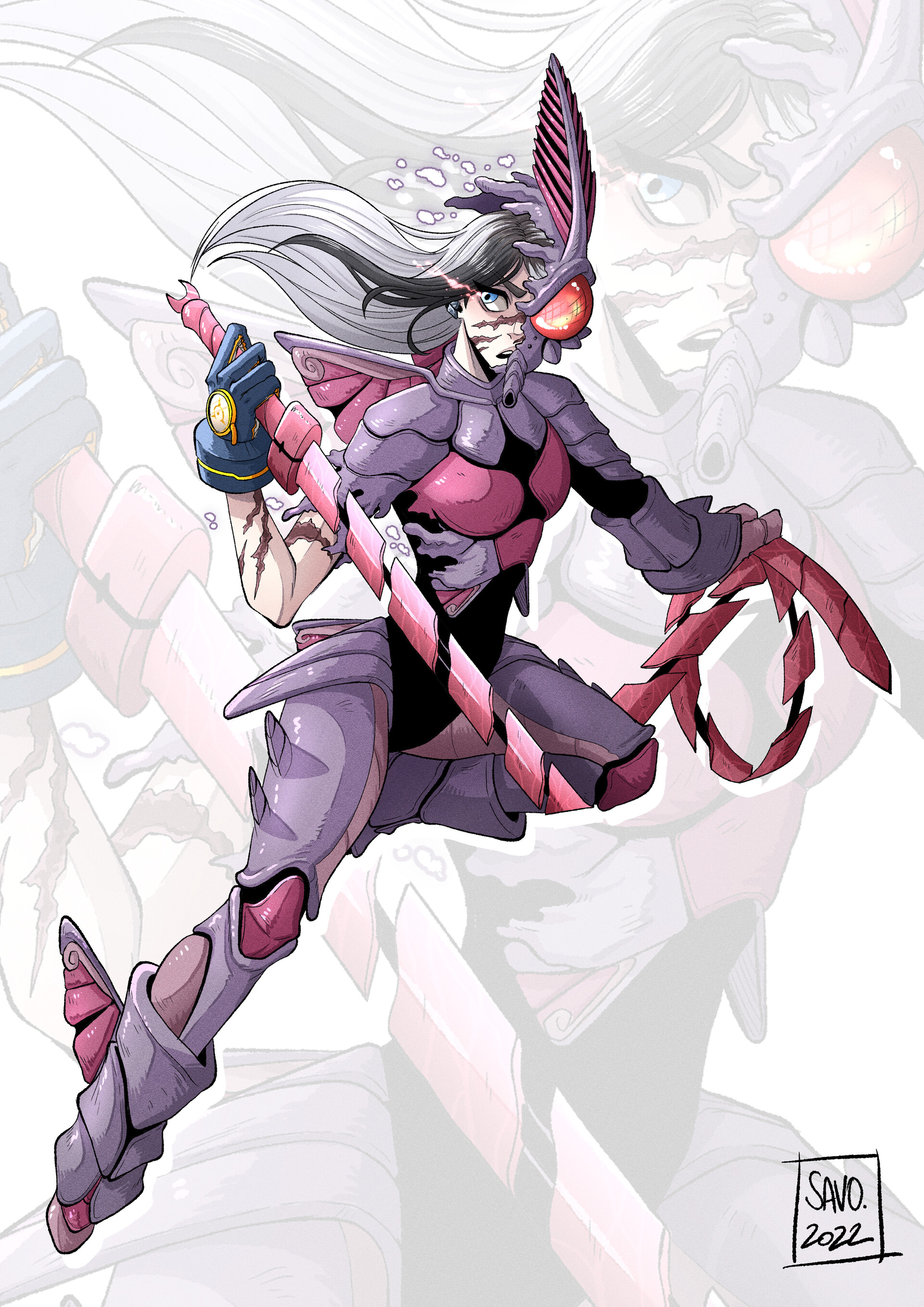 ArtStation Ripper Sona Purple Moth