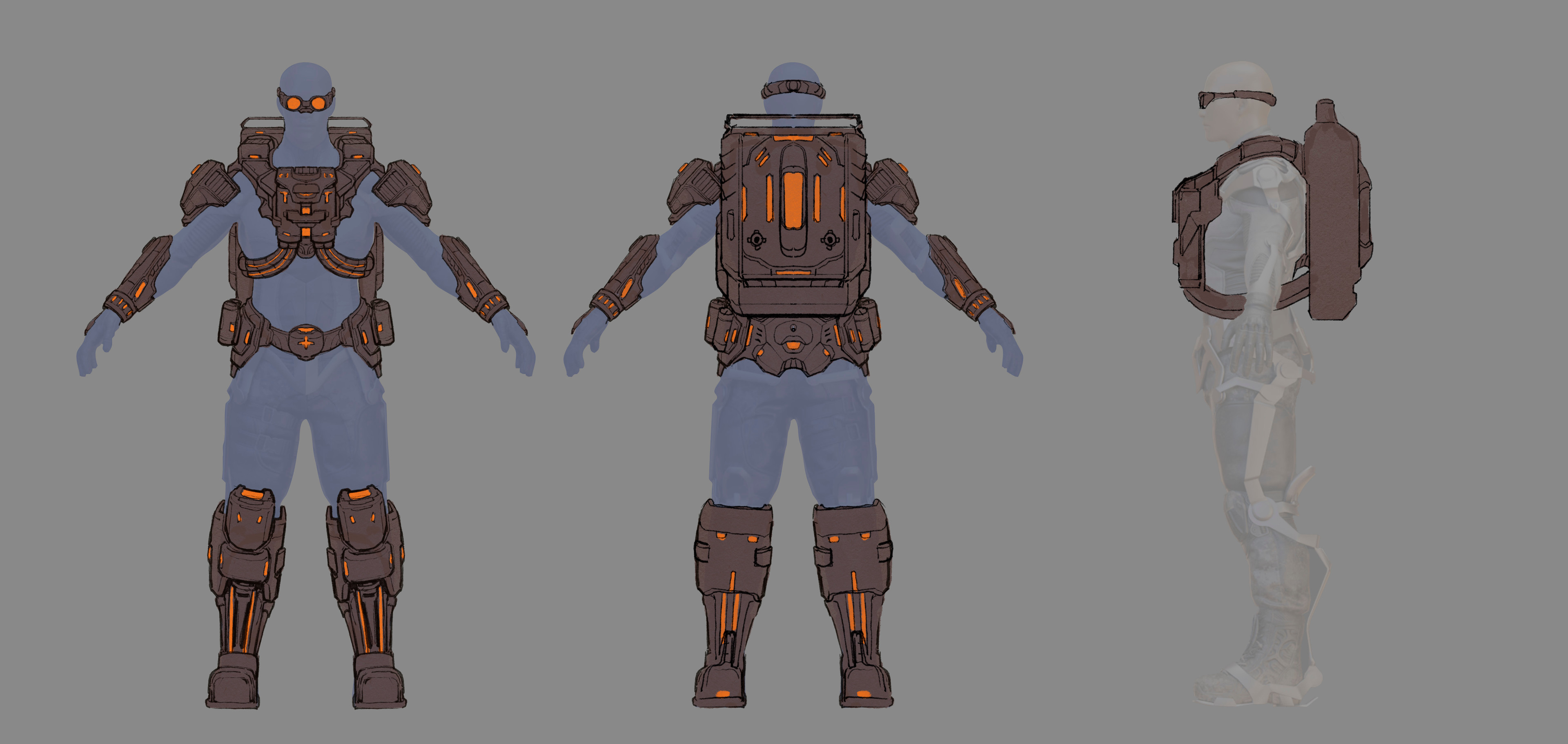 Sketch - Sci-fi armor 03 - T1