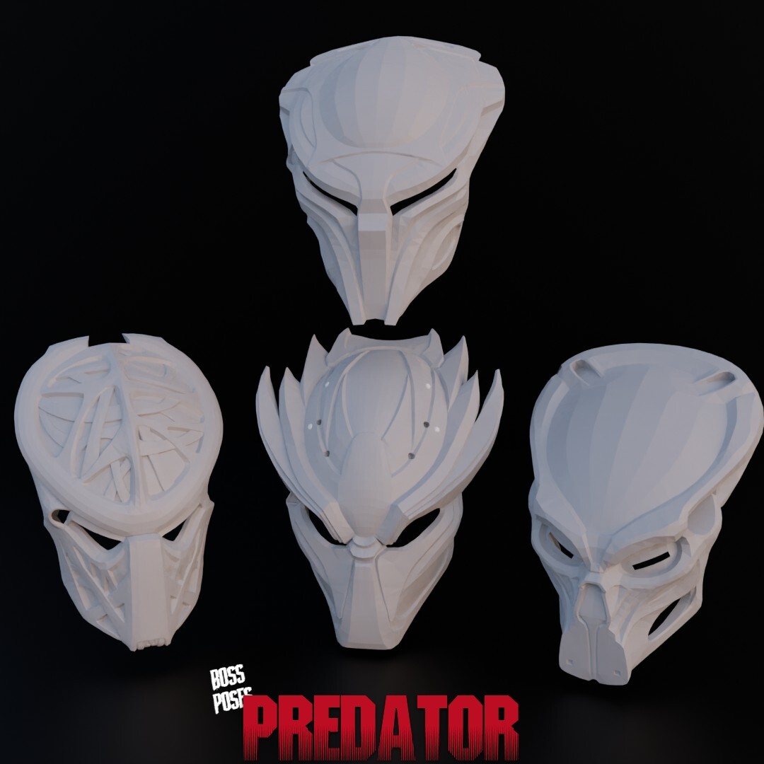 ArtStation PREDATOR MASK BUNDLE 3DPrint Ready