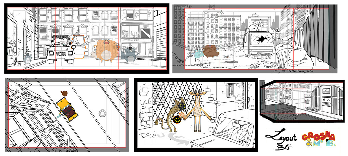 Maël HEMON - Layout BG série Grosh et Mr B