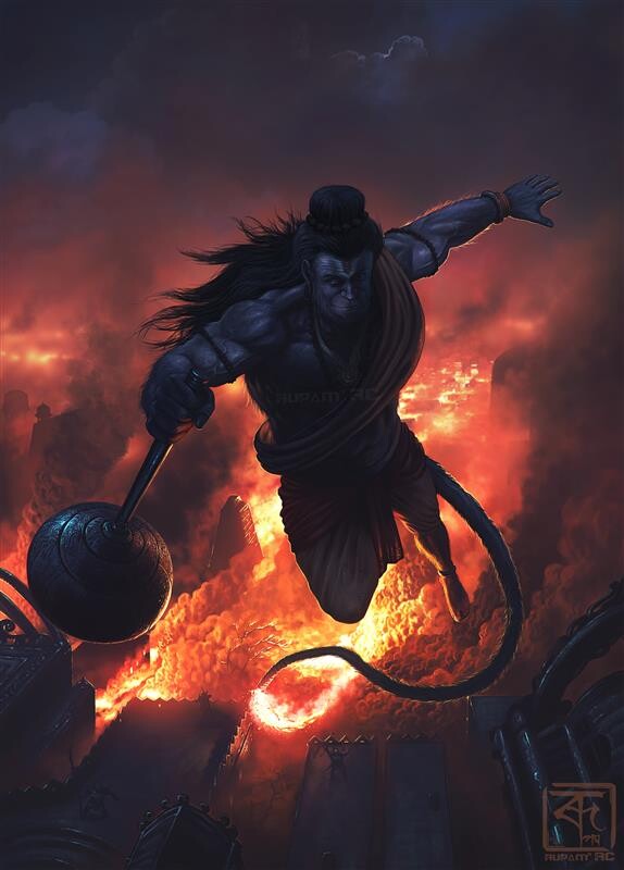 The Gods of Bharat (India) : Bhagawan(God) Hanuman ॐ _ Rework