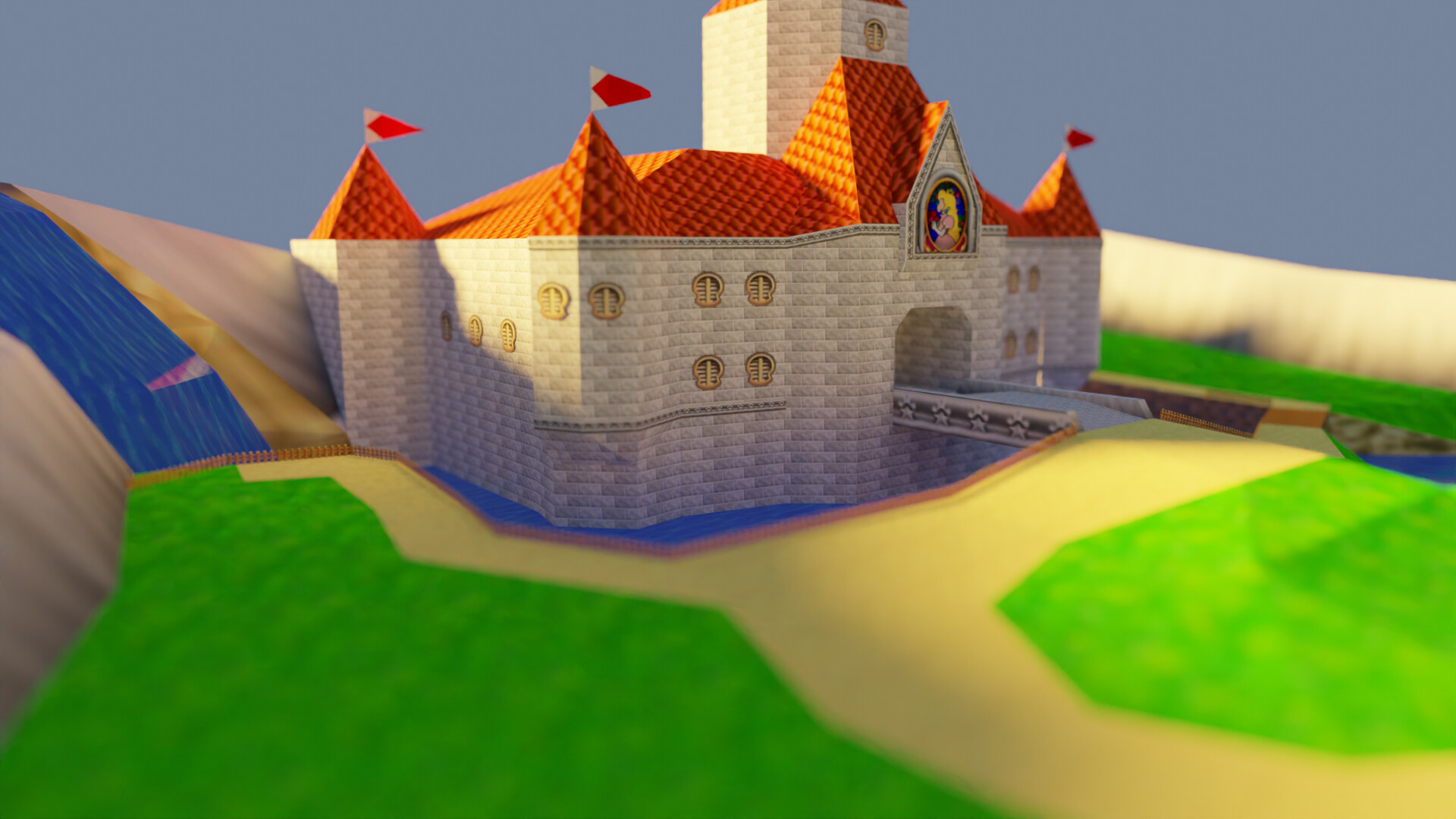 ArtStation Peach's Castle