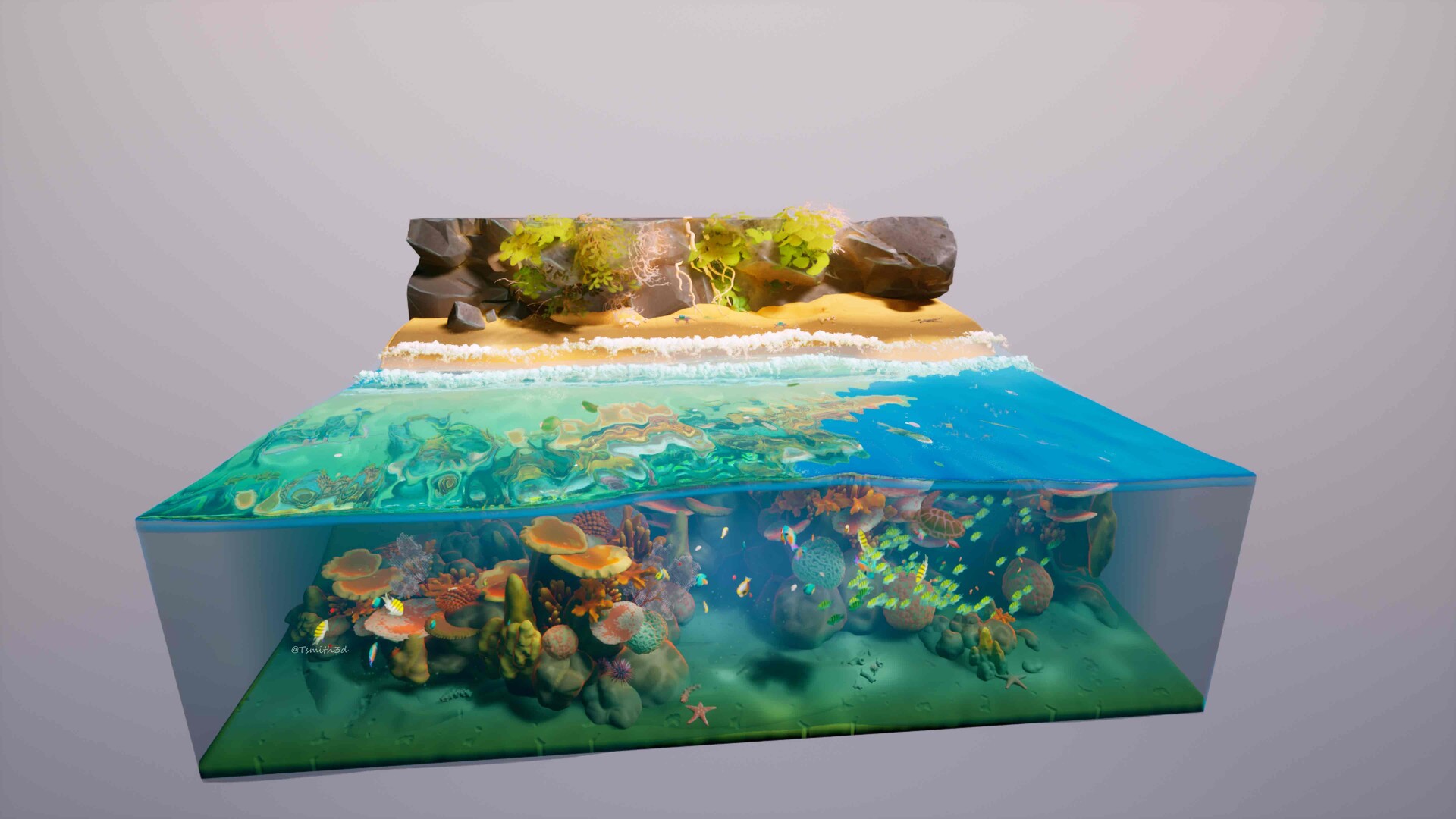 Tyler Smith - Coral Reef Environment Cube in UE5