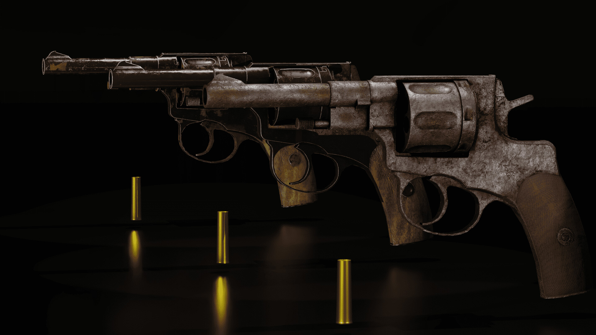 ArtStation - Revolver system Nagant