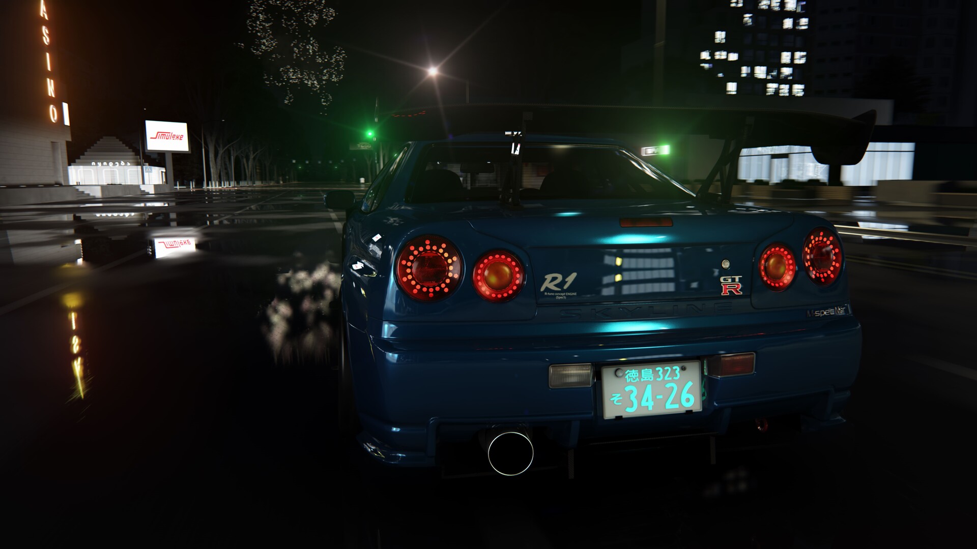 ArtStation - White Night (Nissan Skyline R36 Visualization)