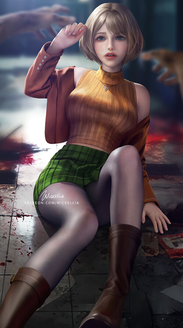 Fanart - Ashley Graham Resident Evil 4 (SFW) : r/DigitalArt