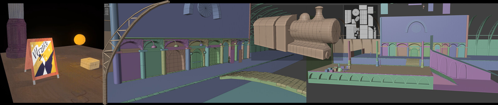Train station underway!