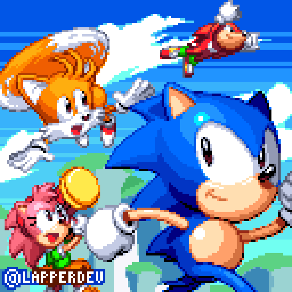 ArtStation - Sonic The Hedgehog sprite animations