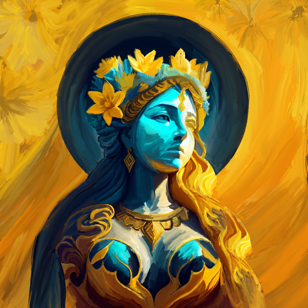 ArtStation - Goddess Of Sunshine (Digital Painting - Procreate)