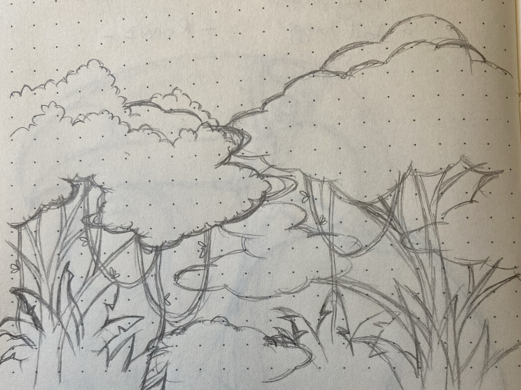 Gathering ideas for the background.