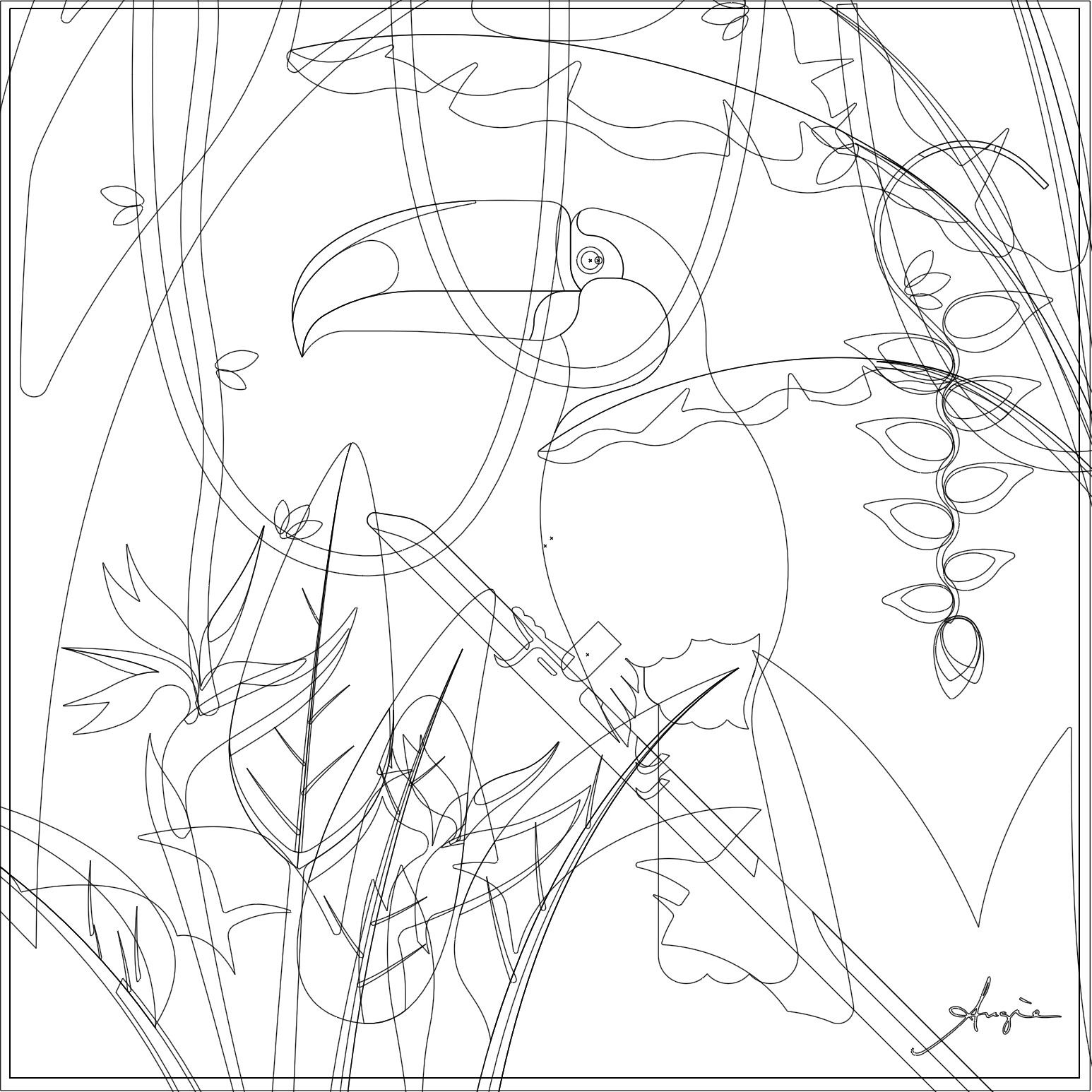 Vector wireframe.