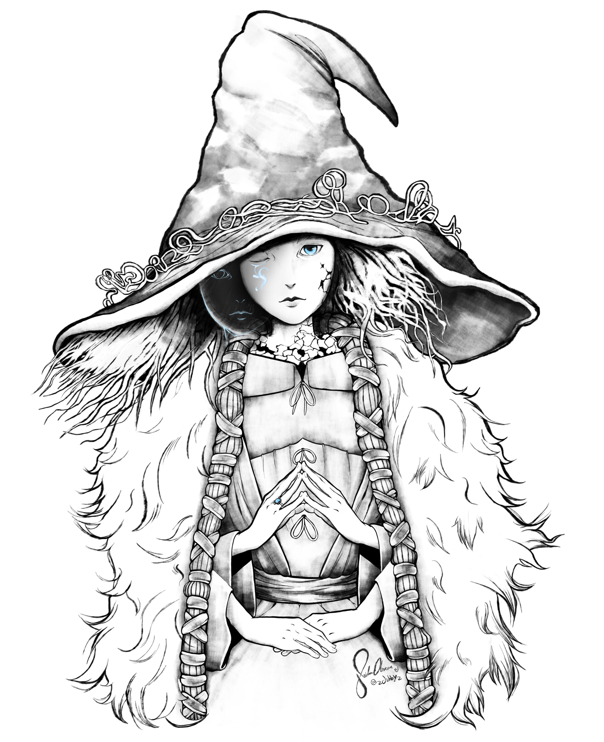 ranni the witch (elden ring) drawn by blackcat_enjia