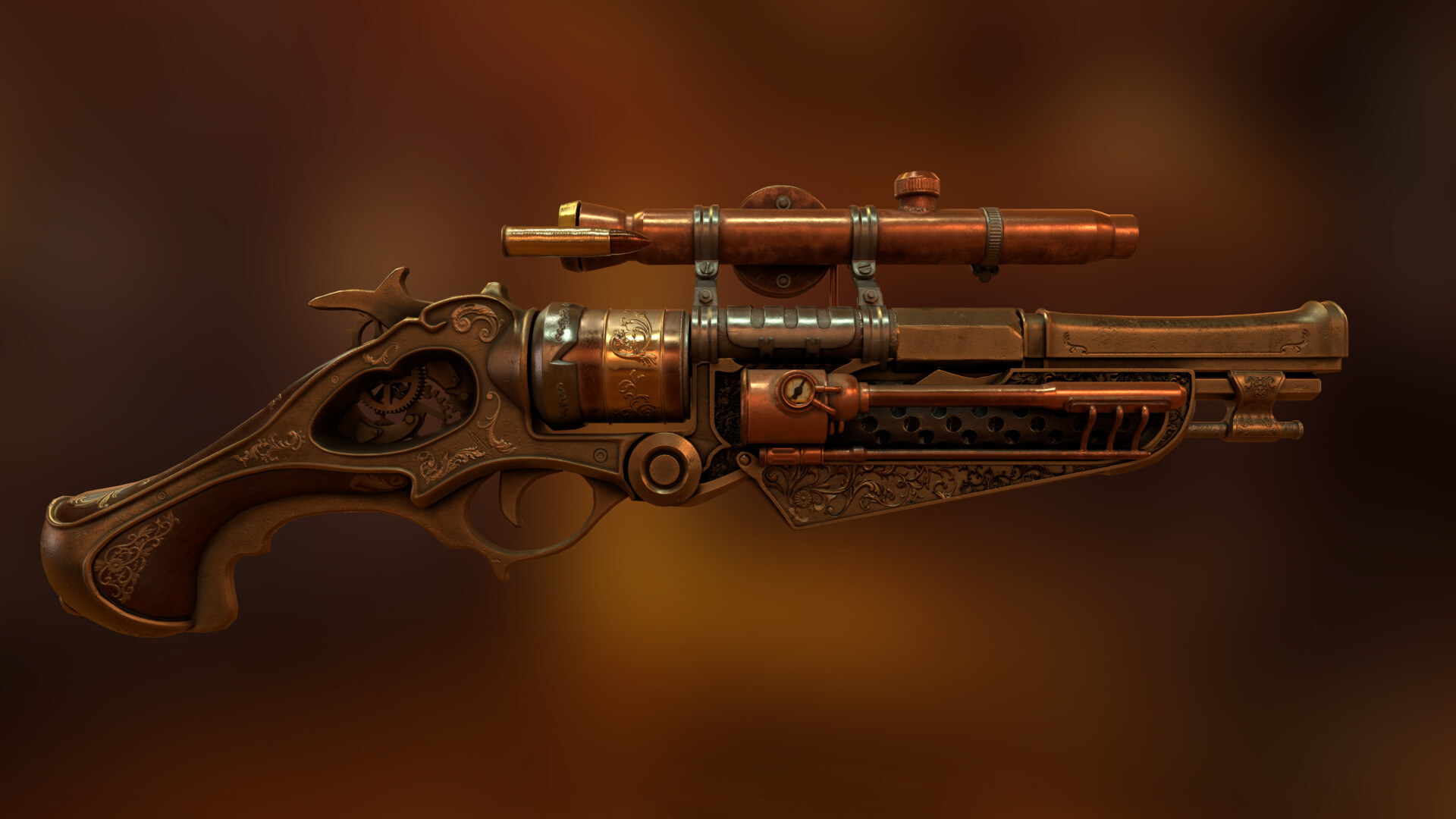 ArtStation - Steampunk Gun