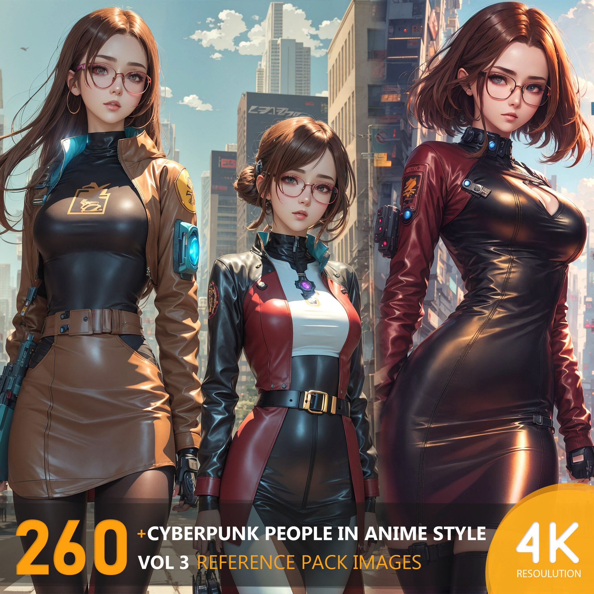 ArtStation - +350 Anime Cyberpunk Characters (4k)