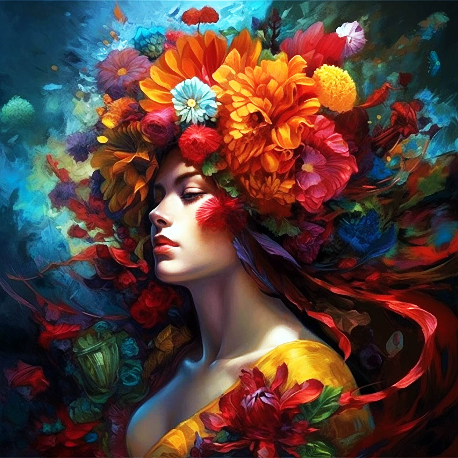 ArtStation - Flower Goddess